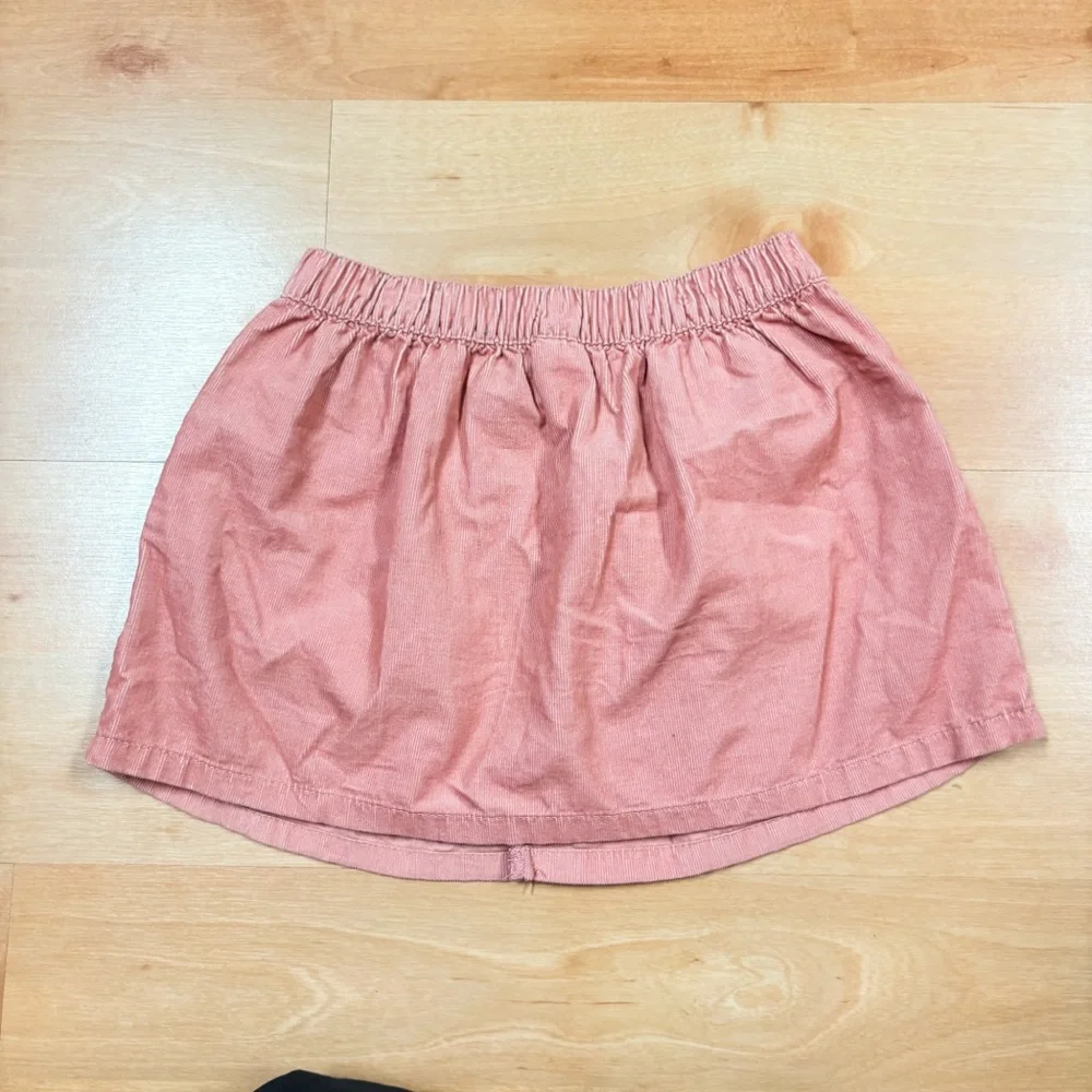 NWT Oshkosh Pink Corduroy Button Front Pull-on Skirt Toddler Girls 5T